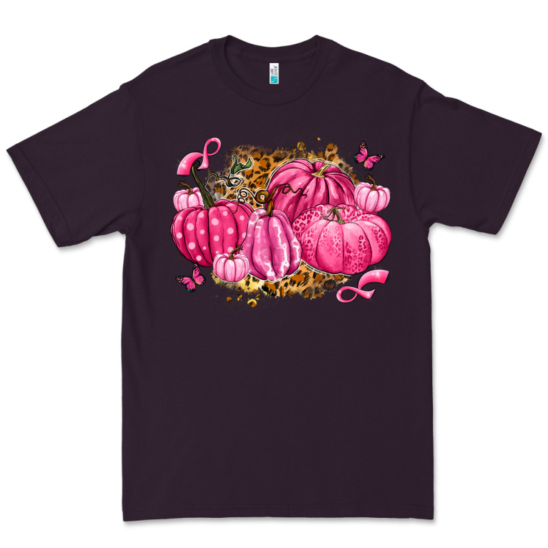 Breast Cancer Awareness Pink Pumpkins Premium Tee by LillyAllenDesigns | Teevron