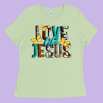 Love Like Jesus Ladies Tee Designed By Lillyallendesigns