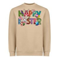 Mushroom Western Happy Easter Heavyweight Sweatshirt - BundleAndBundleShop