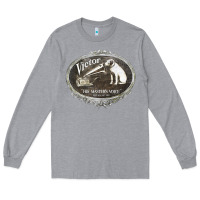 Heather Grey his master's voice Long Sleeve Tee - lanVoArt