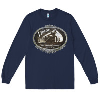 Navy his master's voice Long Sleeve Tee - lanVoArt