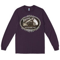 Plum his master's voice Long Sleeve Tee - lanVoArt