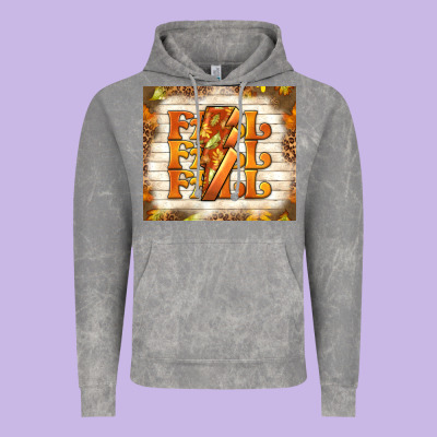 Fall With Lightning Bolt Vintage Hoodie Designed By Tumblerdesignbyshophia