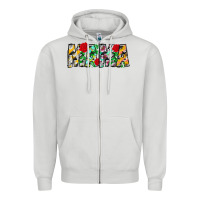 Dove Grey floral animal print mama Zipper Hoodie - CowhideDigitalArt