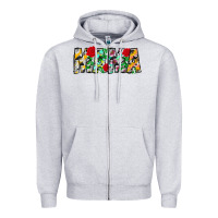 Heather Grey floral animal print mama Zipper Hoodie - CowhideDigitalArt