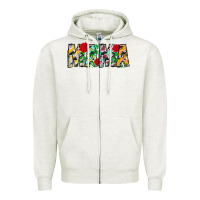 Oatmeal Heather floral animal print mama Zipper Hoodie - CowhideDigitalArt