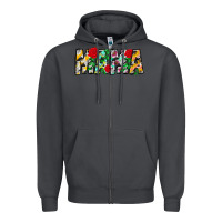 Smoke floral animal print mama Zipper Hoodie - CowhideDigitalArt