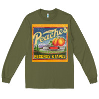 Army Green peaches records and tapes Long Sleeve Tee - lanVoArt