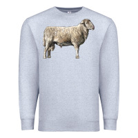 Heather Grey katahdin sheep Premium Sweatshirt - LillyAllenDesigns