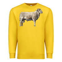 Lemon katahdin sheep Premium Sweatshirt - LillyAllenDesigns