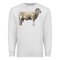 Oatmeal Heather katahdin sheep Premium Sweatshirt - LillyAllenDesigns