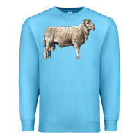 Ocean Blue katahdin sheep Premium Sweatshirt - LillyAllenDesigns