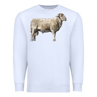 White katahdin sheep Premium Sweatshirt - LillyAllenDesigns