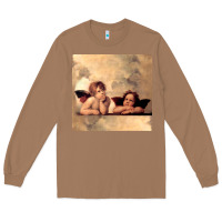 Toasted Coconut Hot Trend Angels Raphael Cupid Cherubs Art Valentine Angel Long Sleeve Tee - lanVoArt