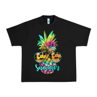 Black tie dye pineapple, summer Urban Heavy Tee - JahusDesignShop