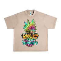 French Oak tie dye pineapple, summer Urban Heavy Tee - JahusDesignShop