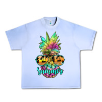 Grape Ice tie dye pineapple, summer Urban Heavy Tee - JahusDesignShop