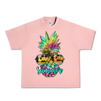 Salmon tie dye pineapple, summer Urban Heavy Tee - JahusDesignShop
