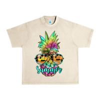 Sandshell tie dye pineapple, summer Urban Heavy Tee - JahusDesignShop