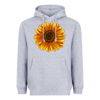 Heather Grey Soraya Sunflower Heavyweight Hoodie - LillyAllenDesigns