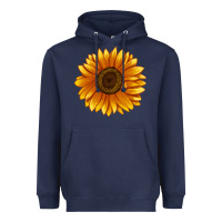 Navy Soraya Sunflower Heavyweight Hoodie - LillyAllenDesigns