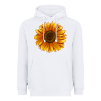 White Soraya Sunflower Heavyweight Hoodie - LillyAllenDesigns