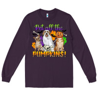 Plum pet all the pumpkins Long Sleeve Tee - CowGirlArtShop