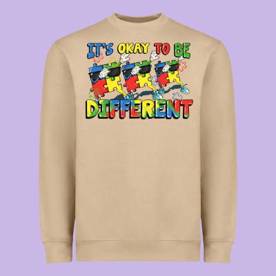 It's Okay To Be Different Autism Heavyweight Sweatshirt Designed By Fadigitalartstudio