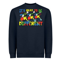 Navy It's okay to be different Autism Heavyweight Sweatshirt - FaDigitalArtStudio