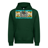 Forest Green dog mom french  bulldog license plate template Urban Hoodie - BarkalooDesign