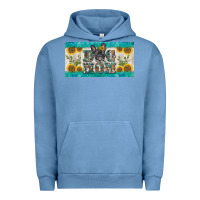 Pigment Pebble Blue dog mom french  bulldog license plate template Urban Hoodie - BarkalooDesign