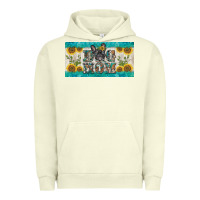 Pigment Pistachio dog mom french  bulldog license plate template Urban Hoodie - BarkalooDesign