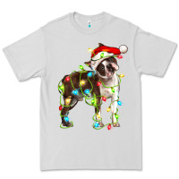 Dove Grey christmas chocolate boston terrier Premium Tee - LillyAllenDesigns