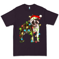 Plum christmas chocolate boston terrier Premium Tee - LillyAllenDesigns