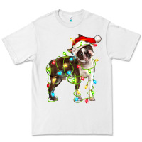 White christmas chocolate boston terrier Premium Tee - LillyAllenDesigns