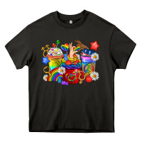 Asphalt LGBTQ+ Pride Coffee Cups Heavy Core Tee - BundleAndBundleShop