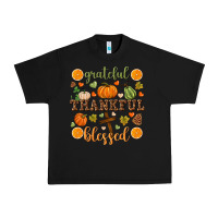 Black Grateful thankful blessed Urban Heavy Tee - NancyCooperArtShop
