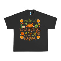 Pigment Black Grateful thankful blessed Urban Heavy Tee - NancyCooperArtShop