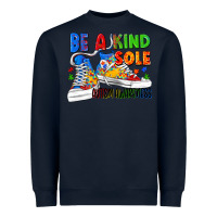 Navy Be a kind sole Autism Awareness Heavyweight Sweatshirt - FaDigitalArtStudio