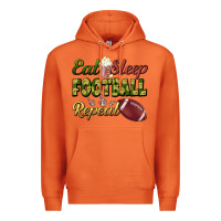 Carrot eat sleep football repeat Premium Hoodie - BundleAndBundleShop