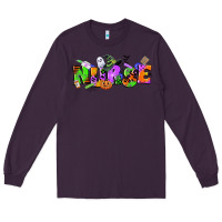 Plum halloween nurse Long Sleeve Tee - CowGirlArtShop