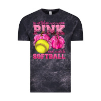 Cloud Black In October We Wear Pink and Watch Softball Vintage Tee - texasbilliewilder