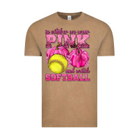 Vintage Coffee In October We Wear Pink and Watch Softball Vintage Tee - texasbilliewilder