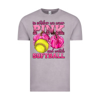 Vintage Zinc In October We Wear Pink and Watch Softball Vintage Tee - texasbilliewilder