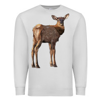 Dove Grey elk fawn deer Premium Sweatshirt - LillyAllenDesigns