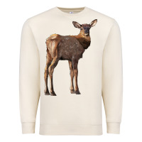 Sandshell elk fawn deer Premium Sweatshirt - LillyAllenDesigns