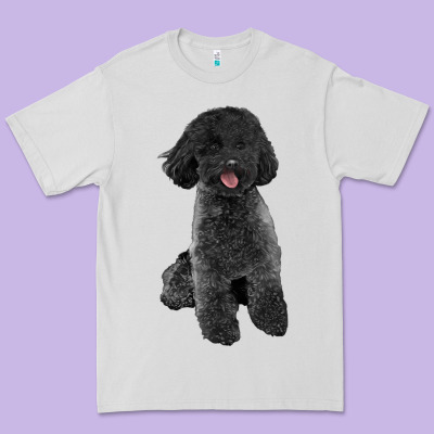 Black Poodles Dog Premium Tee Designed By Lillyallendesigns