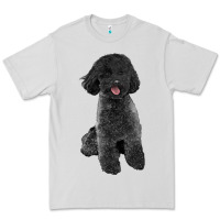 Dove Grey black poodles dog Premium Tee - LillyAllenDesigns