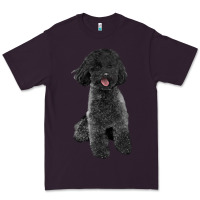 Plum black poodles dog Premium Tee - LillyAllenDesigns