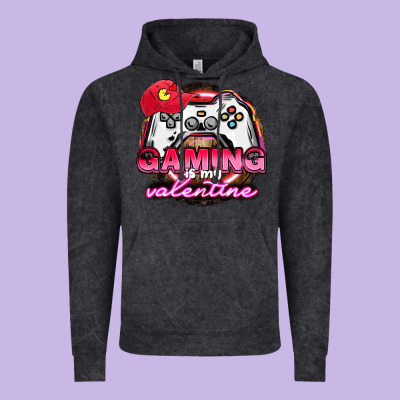 Gaming Is My Valentine Vintage Hoodie Designed By Howdyjamesfarm